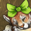 [Tigon] Lime Sparkle Bow